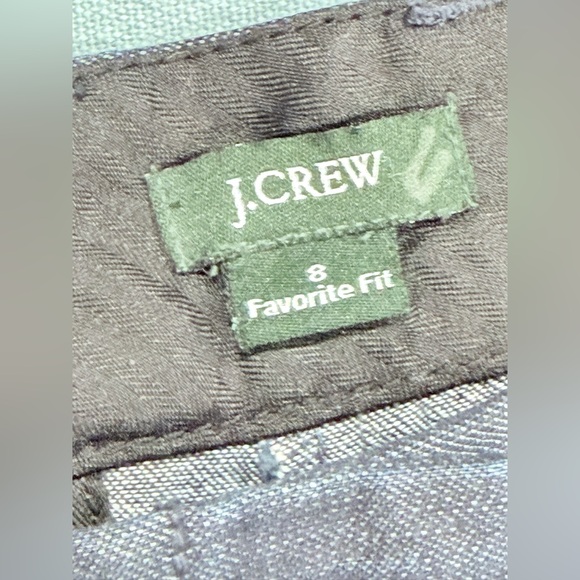 J.Crew Favorite Fit Wide Leg Chambray Trouser Pants Blue Size 8 Work Career - Picture 13 of 15